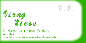 virag miess business card